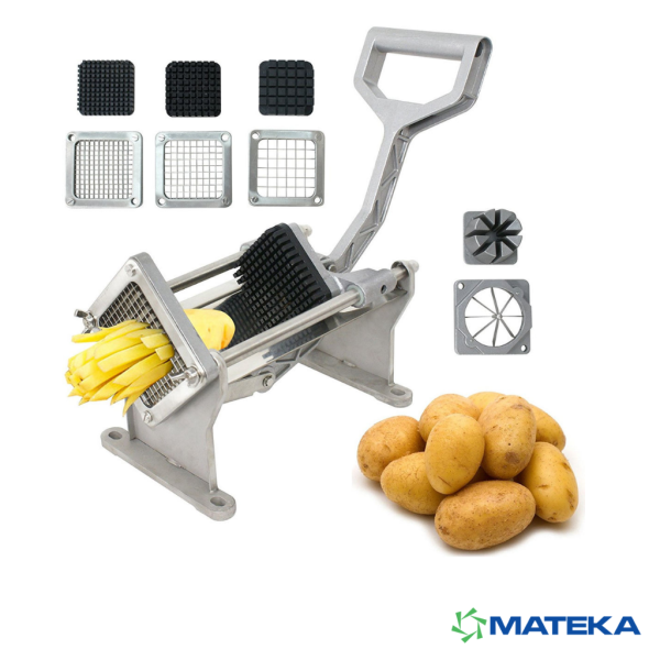 Mateka Kollu Patates Dilimleme Makinesi Vc1 (3 Farklı Bıçak Ve Elma Dilimleme Bıçağı Dahil)