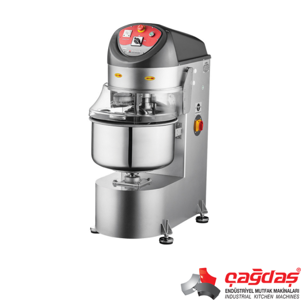 Çağdaş Makina Çift Devir 25 kg Spiral Hamur Yoğurma Makinesi 380V