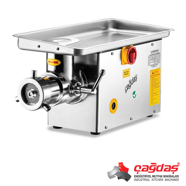 Çağdaş Makina 22 No 22 Lik Sök Tak Kafa Paslanmaz Et Kıyma Makinesi 380V